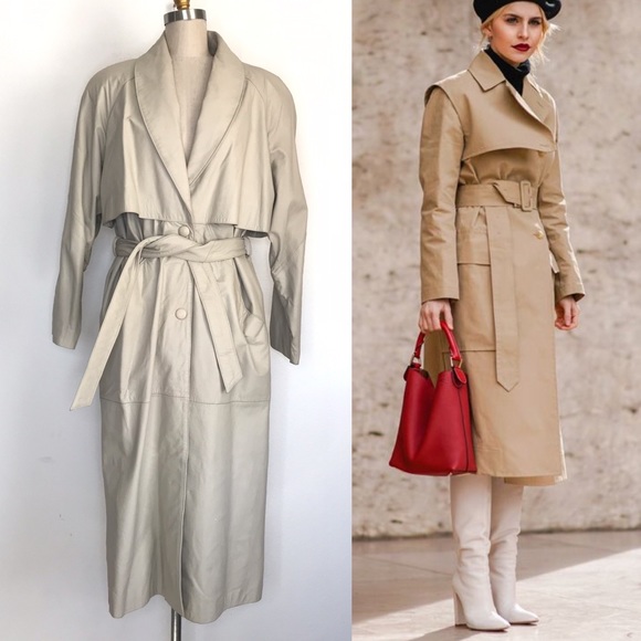 Pelle Studio Jackets & Blazers - Vintage Pelle Studio L leather trench Coat